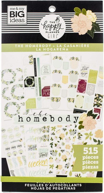 Me & My Big Ideas Happy Planner STCKRS, Homebody, 515/Pkg