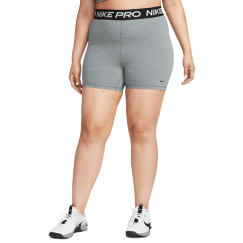 Nike Pro 365 Women's 5" Shorts (Plus Size), Smoke Grey/Heather/Black/Black, 3X