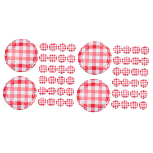 BESTOYARD 80 Pcs colored mason jars wide mouth glass jars colored bottles can caps mason canning lids iron jar lids mason jar lids regular mouth canning jar lids mason jar accessories Metal