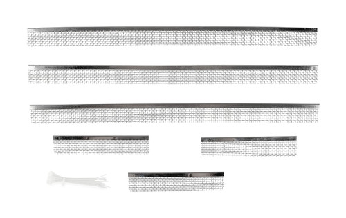Camco RV Flying Insect Screen for Norcold Side-by-Side RV Refrigerator Vents | for Prevention of Nest Building in RV Vents by Flying Insects | Includes (6) Screens Total (42168), Silver