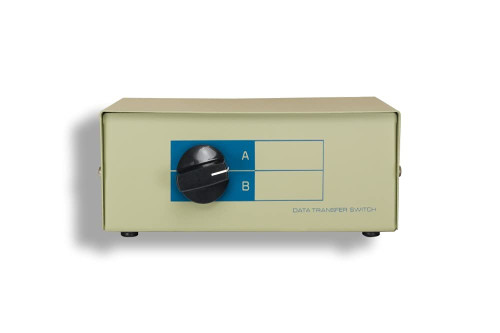 KENTEK RJ11 2 Way Manual Data Switch Box Telephone Jack 11 Pin Female I/O AB Port Active Phone Devices