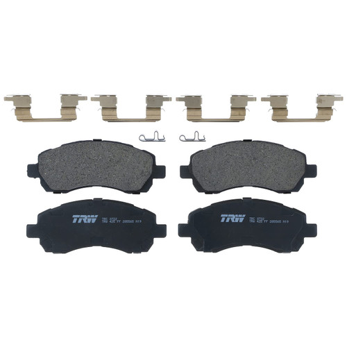 TRW Pro TRC0722 Disc Brake Pad Set For Subaru Legacy 1997-2000, Front, And Other Applications