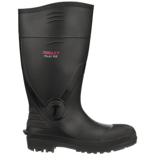 TINGLEY mens Rubber Workboot Rain Boot, Black, 14 US