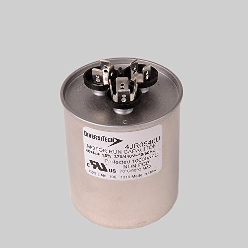 Diversitech 4JR0540U Mtr Run Cap Rnd,40/5uF,370/440