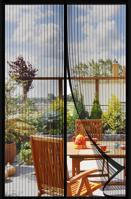 Mesh screen with magnetic Closure-Keeps Bugs Out Let Breeze in, Heavy Duty - Pet and Kid Friendly, Works with Front, Sliding doors (38 x 82 Inch)