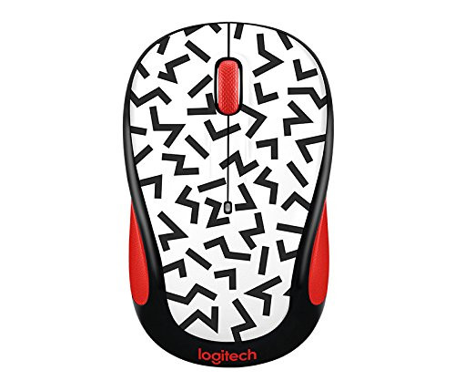 Logitech M325c Wrls Mouse Zigzag Red