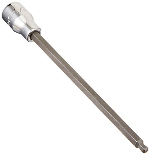 SK Hand Tool 45936 3/8-Inch Drive Hex Long Ball Bit Socket, 3/16-Inch, Chrome