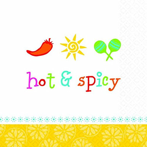 Hot & Spicy Party Beverage Napkins, 16 Ct.