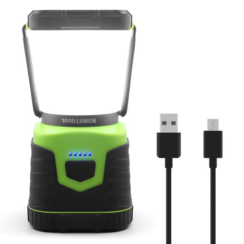 LED Camping Lantern Rechargeable, 1000LM, 4 Light Modes, 4400mAh Power Bank, IP44 LED Camping Light Flashlight for Hurricane Emergency, Hiking, Home, Power Outages and More, USB Cable Included LED Camping Lantern Rechargeable, 1000LM, 4 Light Modes, 4400mAh Power Bank, IP44 LED Camping Light Flashlight for Hurricane Emergency, Hiking, Home, Power Outages and More, USB Cable Included