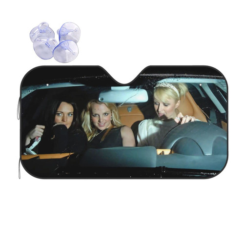 Funny Accordion Foldable Windshield Sun Shade for Car Truck & SUV Funny car Sun Shade Windshield Foldable car Shade Front Windshield Protector Blocks UV Rays and Keep Your Vehicle Cool-(S,A3)