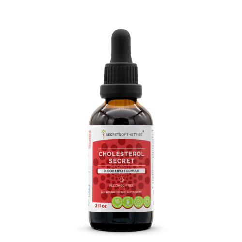 Secrets of the Tribe - Cholesterol Secret, Blood Lipid Formula, Herbal Supplement Blend Drops Alcohol-Free Liquid Extract 2 fl oz Secrets of the Tribe - Cholesterol Secret, Blood Lipid Formula, Herbal Supplement Blend Drops Alcohol-Free Liquid Extract 2 fl oz