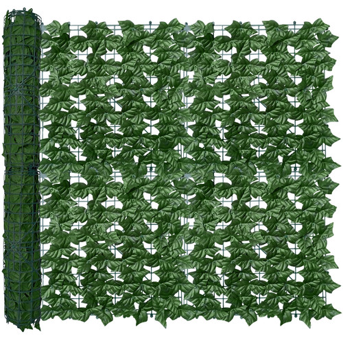 ODTORY Artificial Ivy Privacy Fence Wall Screen,40X120 in UV-Anti Faux Greenery Backdrop Ivy Vine Leaf Hedges Fence Panels for Patio, Balcony, Garden, Backyard Indoor Outdoor Green Wall Decor