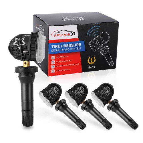 13598771 TPMS Tire Pressure Sensor Compatible with Chevrolet GMC Buick Pontiac Hummer Suturn, 315MHz Tire Pressure Monitoring System Sensor, 4PCS