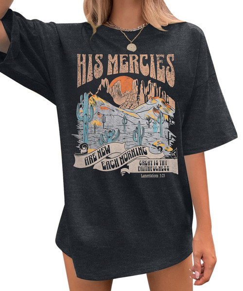 Christian Oversized Tshirts Woman Jesus Faith Tshirt Bible Verse Shirts Casual Christians Inspirational Tee Tops Grey Christian Oversized Tshirts Woman Jesus Faith Tshirt Bible Verse Shirts Casual Christians Inspirational Tee Tops Grey