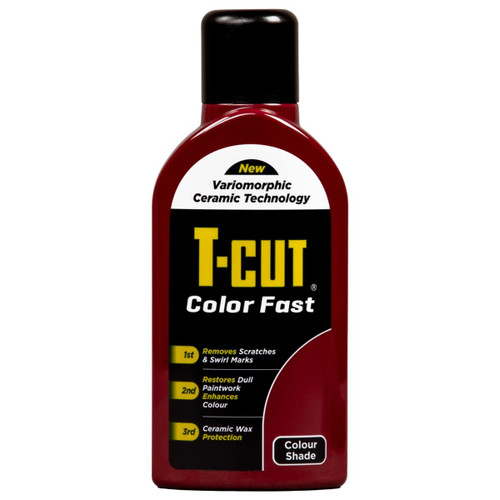 T-Cut Dark Red Scratch Remover Color Fast Paintwork Restorer Car Polish - 17 fl Oz 13 Colours Available
