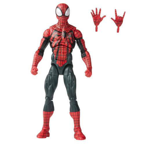 Marvel Legends Series Ben Reilly Spider-Man, Spider-Man Legends Collectible 6 Inch Action Figures, 2 Accessories Marvel Legends Series Ben Reilly Spider-Man, Spider-Man Legends Collectible 6 Inch Action Figures, 2 Accessories