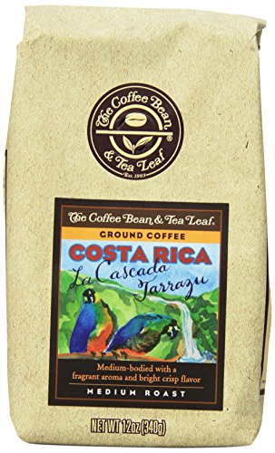 The Coffee Bean & Tea Leaf, Hand-Roasted Costa Rica Ground Coffee, 12-Ounce Bags (Pack of 2)