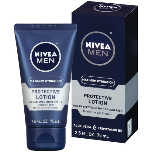 NIVEA FOR MEN Original, Protective Lotion SPF 15 2.50 oz (Pack of 2)