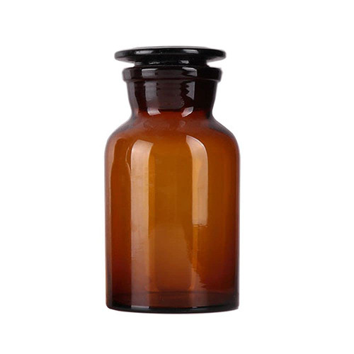 Amber Glass, Wide Mouth, Reagent Bottle, 250mL