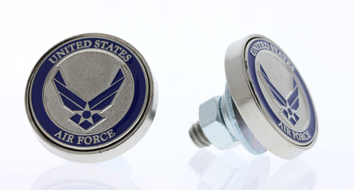 United States Military Motorcycle License Plate Bolts - Army, Navy, Air Force, Marines, Coast Guard (United States Air Force)
