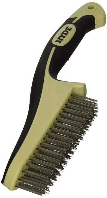 Hyde Mfg 46842 11 in. Maxxgrip Stainless Steel Wire Brush