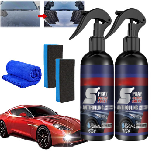 Multi-Functional Coating Renewal Agent, 4.3oz Car Coating Agent Spray, 3 In 1 High Protection Quick Car Coating Spray, Car Ceramic Coating Spray, Car Scratch Repair Nano Spray (2pcs)