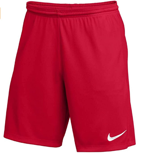 Nike Youth Park III Shorts (Red, Large)