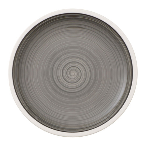 Villeroy & Boch Manufacture Gris Salad Plate, 8.5 in, Gray Villeroy & Boch Manufacture Gris Salad Plate, 8.5 in, Gray