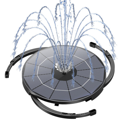AISITIN Solar Fountain Pump for Bird Bath Upgraded 2023, 3.5W Solar Water Pump DIY Kit with 9.8ft Cord & Multiple Nozzles, Solar Bird Bath Fountain with Wire for Garden, Ponds and Outdoor