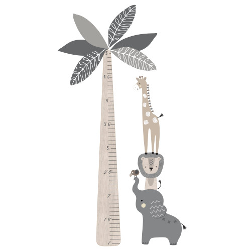Lambs & Ivy Jungle Safari Tree with Animals Kids Growth Chart Wall Decals Lambs & Ivy Jungle Safari Tree with Animals Kids Growth Chart Wall Decals