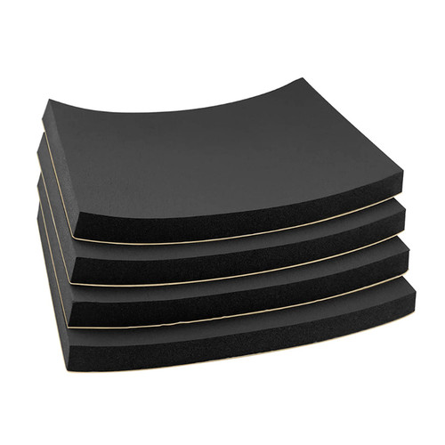 Foam Padding Sheet 3/4" Thick with Adhesive Backing Neoprene Insulation Foam Soft Cushion High Density Stick Firmly for Furniture Cars Speakers 12 Inch X 12 Inch (4 Pcs)