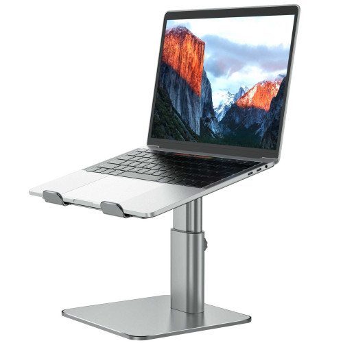 BESIGN LSX6N Laptop Stand, Ergonomic Adjustable Notebook Stand, Riser Holder Computer Stand Compatible with Air, Pro, Dell, HP, Lenovo More 10-15.6" Laptops, Gray