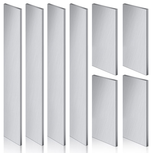 8 Pcs 1095 Steel Flat Stock Metal Knife Making Steel Forging Knife Making Supplies Bar Blade Billets Blanks DIY Annealed High Carbon Steel for Skilled Hobbyist Blacksmith Sheet Tool, 12 x 1.5, 4 x 2