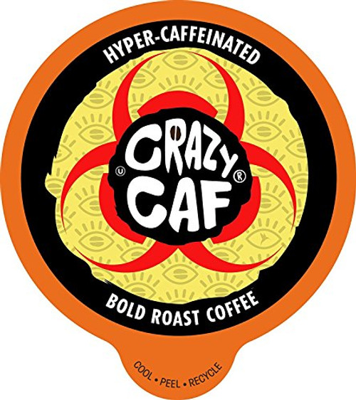 Crazy Cups, Crazy Caff Bold Coffee, for the Keurig K Cups 2.0 Brewers, 22 Count