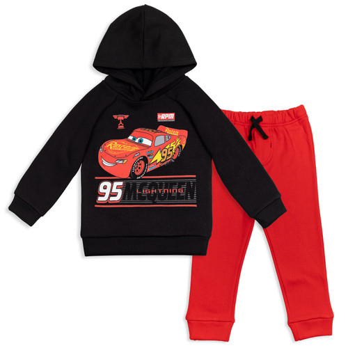 Disney Pixar Cars Lightning McQueen Little Boys Fleece Hoodie & Pants Set 6 Disney Pixar Cars Lightning McQueen Little Boys Fleece Hoodie & Pants Set 6