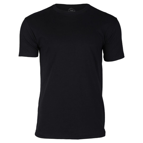 True Classic Tees Premium Men's T-Shirts - Classic Crew T-Shirt, Premium Fitted Men's Shirt Black