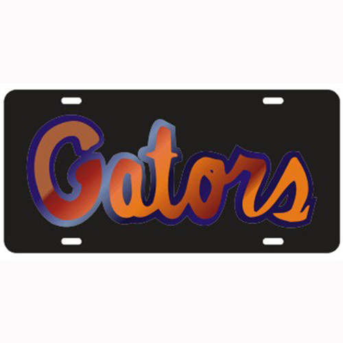 Craftique Florida Gators Black Laser Cut License Plate