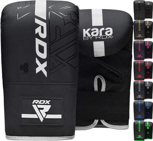 RDX Bag Gloves Boxing Punching Mitts, Maya Hide Leather, Padding, Ventilated Palm, MMA Heavy Punch Training, Muay Thai Kickboxing Focus Pads Double End Speed Ball Workout, Adult Men Women