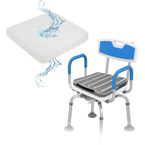 Mistuki Cushion Seats for Baths Shower Seat Tub Transfer Bench Bath Butt Pillow Bathtub Chairs Padd for Seniors Handicap Elderly Disabled Shower Stools Mat Osmotic Water (Only Cushion)