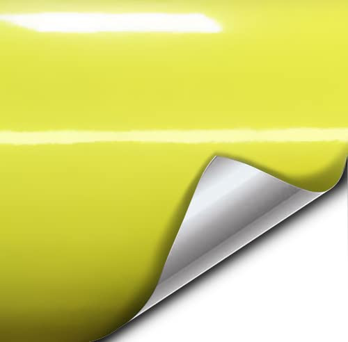 VViViD XPO Gloss Daytona Yellow Vinyl Car Wrap Film (3ft x 5ft)