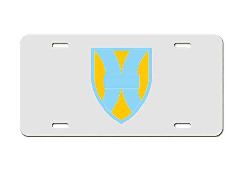 US Army Division - 21st Sustainment Command SSI - White Aluminum License Plate