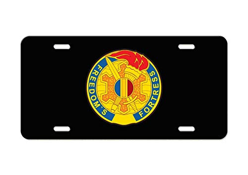 US Army Division - Training & Doctrine Command DUI - Black Aluminum License Plate