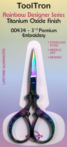 Tooltron Premium Embroidery Scissors, 3.5 Inch