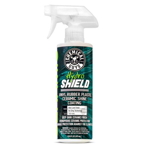 Chemical Guys TVD11616 HydroShield Vinyl, Rubber, Plastic Ceramic Shine Coating (Great for Interior & Exterior) Safe for Cars, Trucks, Motorcycles, RVs & More, 16 fl oz Chemical Guys TVD11616 HydroShield Vinyl, Rubber, Plastic Ceramic Shine Coating (Great for Interior & Exterior) Safe for Cars, Trucks, Motorcycles, RVs & More, 16 fl oz