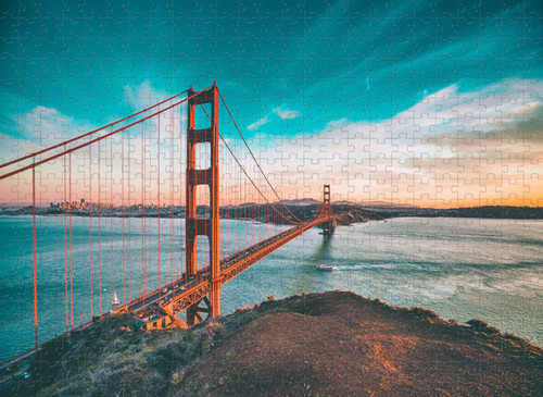 500 Piece Jigsaw Puzzle Golden Gate Bridge Jigsaw Puzzle Great for Relaxation and Meditation Educational Game