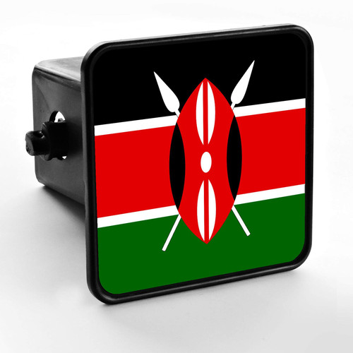 Durable Trailer Hitch Cover - Flag of Kenya (Kenyan)