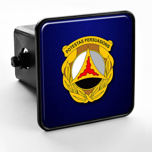 Trailer Hitch Cover - US Army 10th Psychological Operations Battalion PSYOP DU