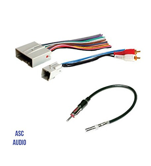 ASC Audio Car Stereo Wire Harness and Antenna Adapter to install an Aftermarket Radio for some Ford Lincoln Mazda Mercury Vehicles- Compatible Vehicles listed below ASC Audio Car Stereo Wire Harness and Antenna Adapter to install an Aftermarket Radio for some Ford Lincoln Mazda Mercury Vehicles- Compatible Vehicles listed below