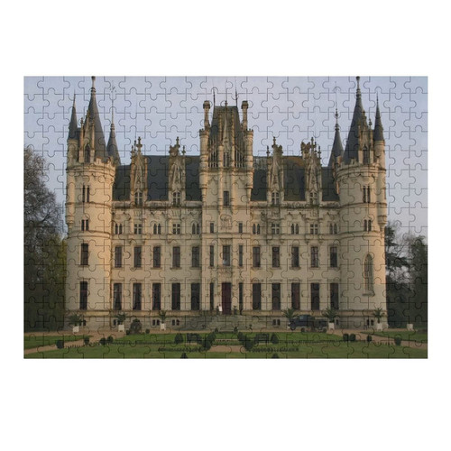 300 Pieces Jigsaw Puzzles France Castle Building Fun Puzzle Educational Family Game Toys Gift for Adults Teens