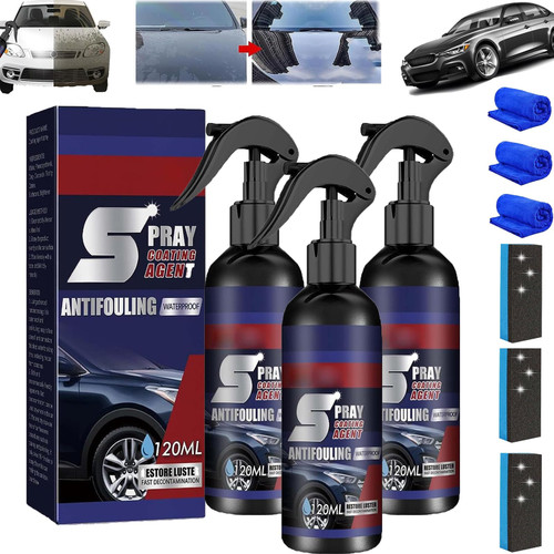 Multi-Functional Coating Renewal Agent, Rayhong Spray Coating Agent, 3 in 1 Ceramic Car Coating Nano Spray, Ceramic Car Wax Polish Spray, Car Coating Scratch Repair, Plastic Parts Refurbish Agent ( Co